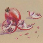 Zeichnen lernen - Granatapfel