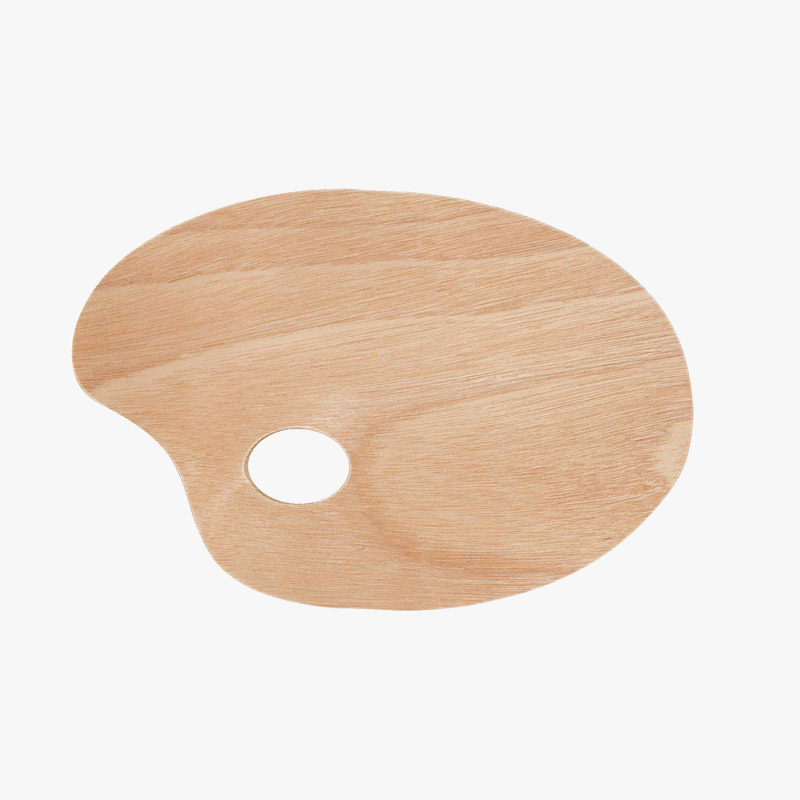 Mischpalette Holz oval
