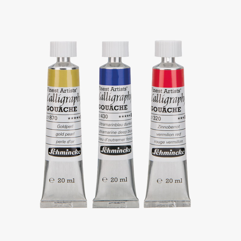 Schmincke Calligraphy Gouache, Set of 12