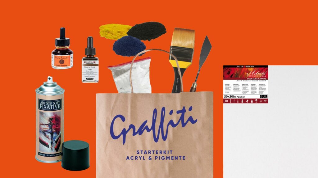 Graffiti Starterkit Acryl Pigmenet Deringer