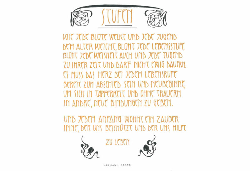 Kalligrafie Hesse