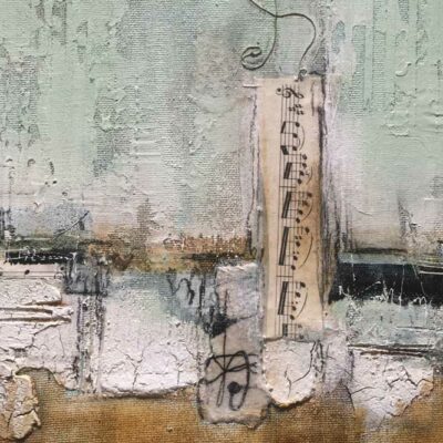 Brigitte Lehner Acrylbild Noten