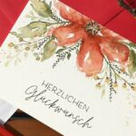 Aquarell Karte Glückwunsch