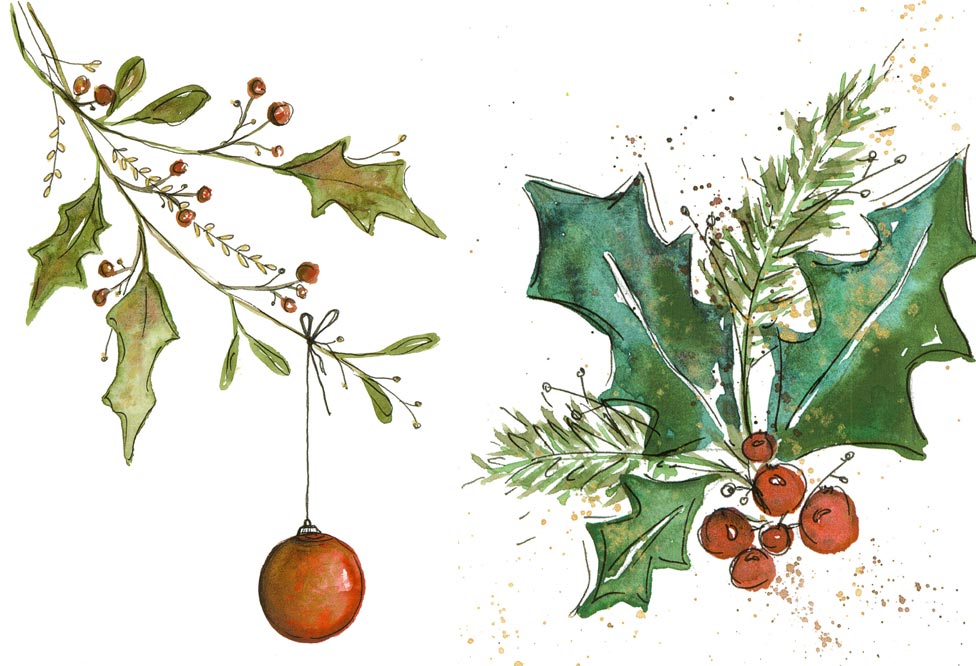 Alexandra Lobe Aquarell Weihnachten