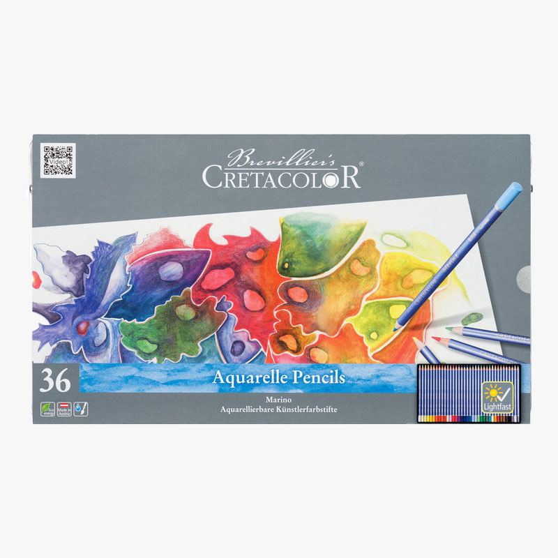 CRETACOLOR Marino Künstler-Aquarellfarbstift 36 Farben Set