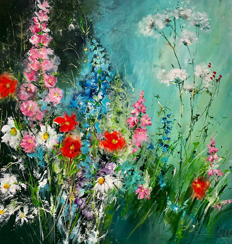 Waltraud Nawratil Aquarell Blumen