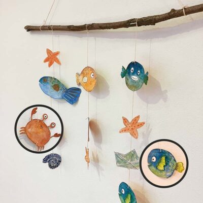 Mobile mit Fischen