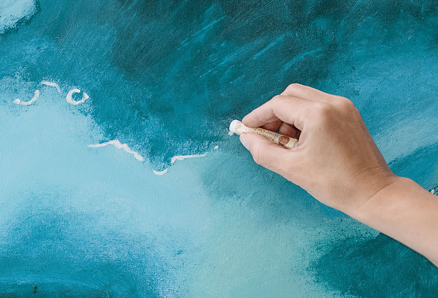 Acryl abstrakt