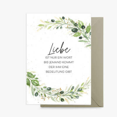 Lobe Designs Grußkarte Liebe