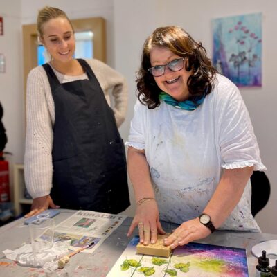 Lehner Brigitte im Graffiti Atelier