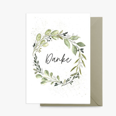 Grußkarte Lobe Designs Danke