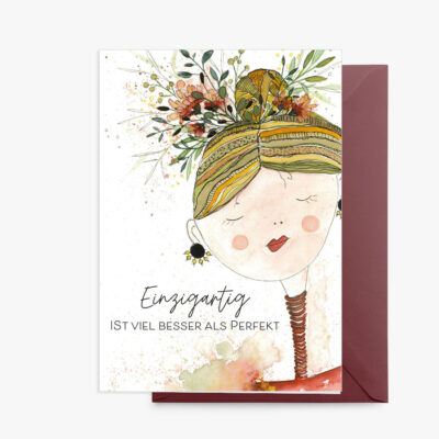 Grußkarte Lobe Designs Einzigartig