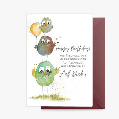 Grußkarte Lobe Designs Happy Birthday