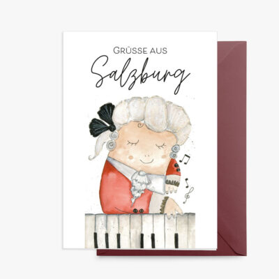 Grußkarte Lobe Designs Grüße aus Salzburg