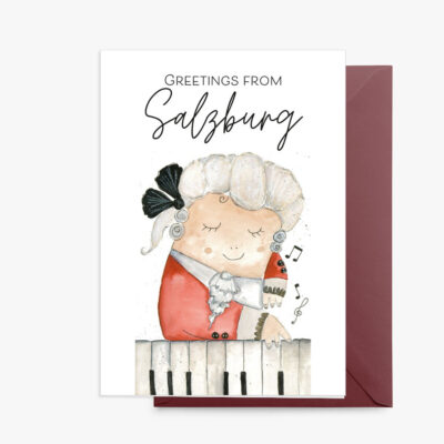 Grußkarte Lobe Designs Greetings from Salzburg