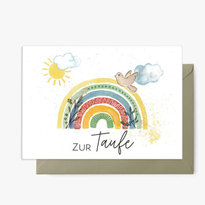 Grußkarte Lobe Designs Taufe