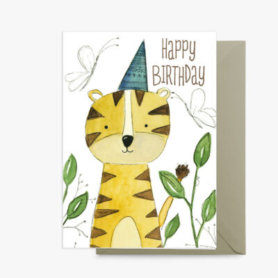 Grußkarte Lobe Designs Tiger