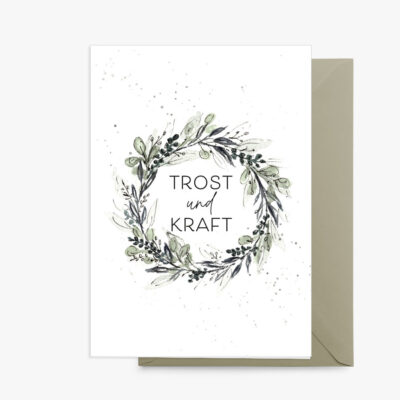 Grußkarte Lobe Designs Trost und Kraft